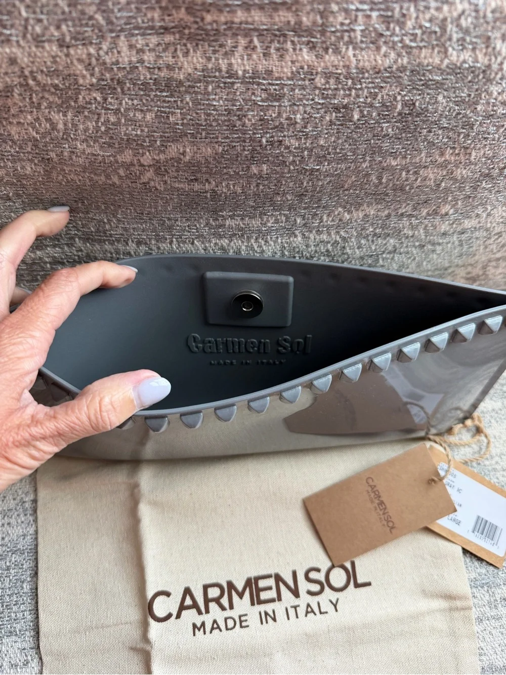 NWT Carmen Sol Juliette Studded Pochette